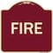 Signmission Designer Series Sign-Fire, Burgundy Heavy-Gauge Aluminum Sign, 18" x 18", BU-1818-23966 A-DES-BU-1818-23966 - alternate 1